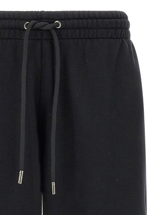 Black Cotton Bermuda Shorts