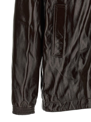 Brown Lamb Leather Leather Jacket