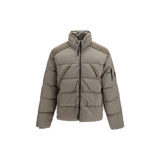 Gray Polyamide Full-Length Jacket