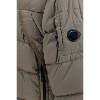 Gray Polyamide Full-Length Jacket