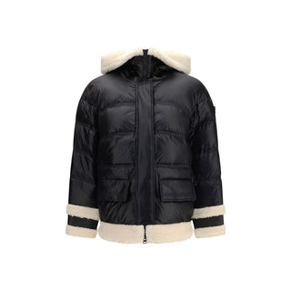 Black Polyamide Full-Length Jacket