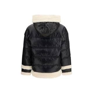 Black Polyamide Full-Length Jacket