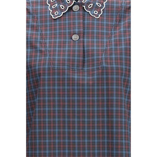 Blue Cotton Dress Shirt