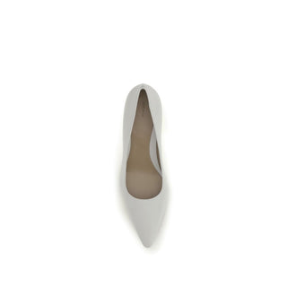 White Lamb Ovis Aries Platform Pumps