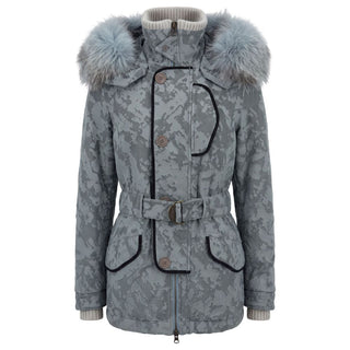 Light Blue Cotton Women's Jacket