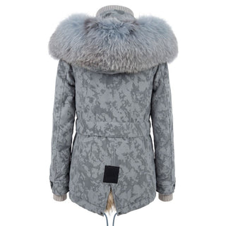 Light Blue Cotton Women's Jacket
