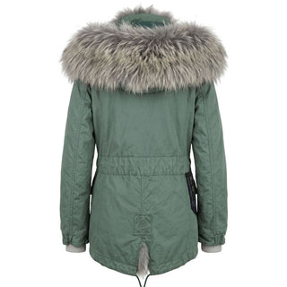 Green Cotton Women's Jacket