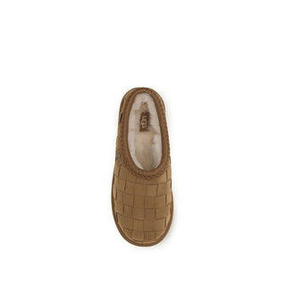 Beige Suede Leather Mules