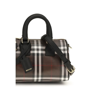 Brown Cotton Shoulder Bag