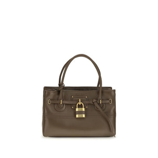 Brown Buffalo Leather Shoulder Bag