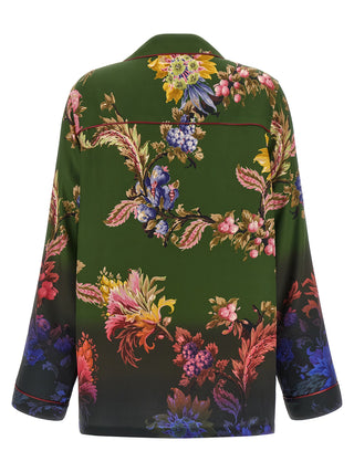 Bicolor Polyester Blouse