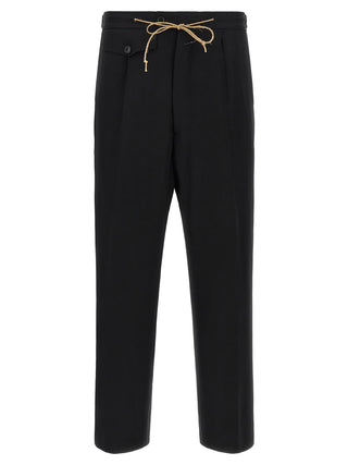 Black Virgin Wool Dress Pants