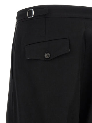 Black Virgin Wool Dress Pants