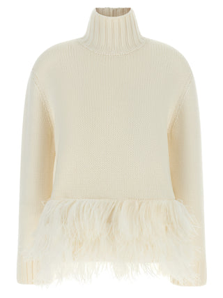 White Virgin Wool Cardigan