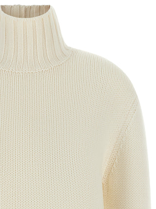 White Virgin Wool Cardigan