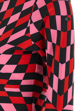 Red Polyester Cardigan