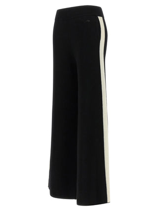 Black Merino Wool Casual Pants