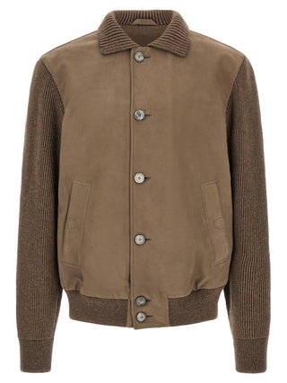 Brown Calfskin Leather Jacket