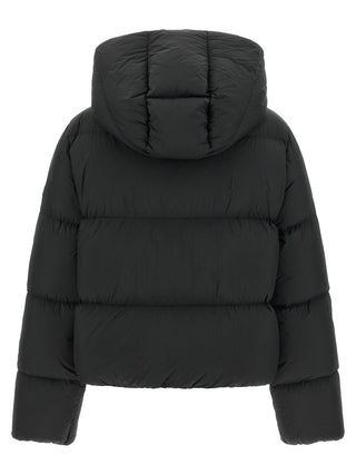 Black Polyamide Full-Length Jacket