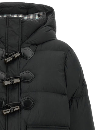 Black Polyamide Full-Length Jacket