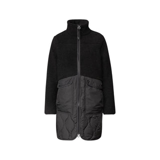 Black Polyester Coat