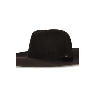 Brown Fabric Fedora