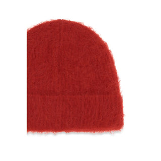 Red Alpaca Vicugna Pacos Beanie