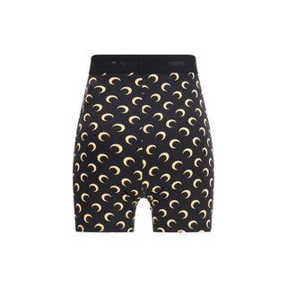 Black Polyamide Bermuda Shorts