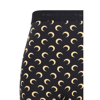 Black Polyamide Bermuda Shorts
