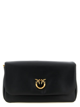 Black Lamb Leather Crossbody Bag