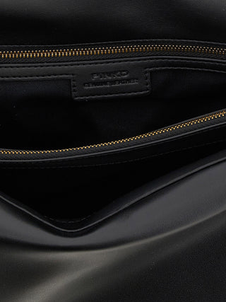 Black Lamb Leather Crossbody Bag
