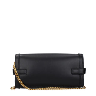 Black Leather Clutch Bag
