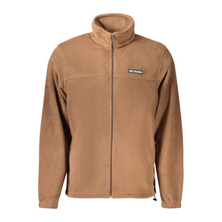 Brown Polyester Men Sweatshirt