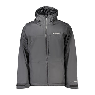 Black Polyester Men's Jacket