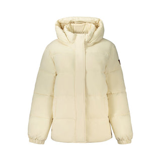 Cream Polyester Women's Jacket