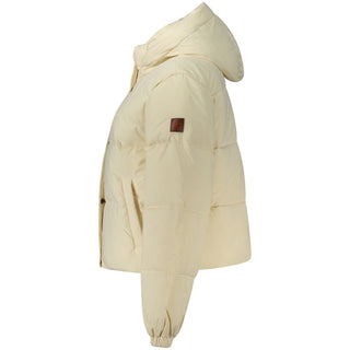 Cream Polyester Women's Jacket