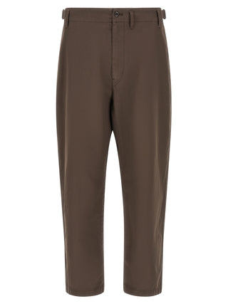 Brown Cotton Pants
