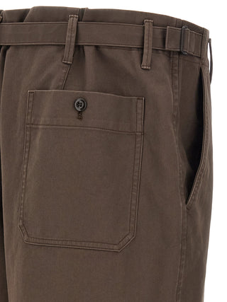 Brown Cotton Pants