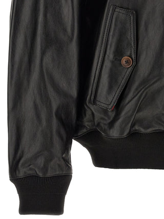 Black Cowhide Leather Jacket