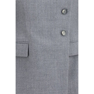 Gray Wool Oves Aries Full-Length Jacket