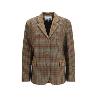 Brown Recycled Wool Blazer