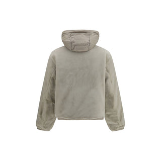 Beige Nylon Full-Length Jacket