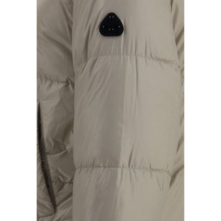 Beige Nylon Full-Length Jacket
