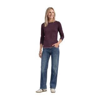 Purple Cotton Long Sleeve T-Shirt
