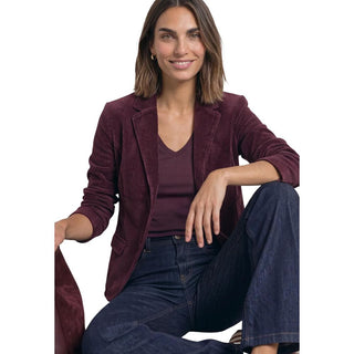 Purple Cotton Blazer