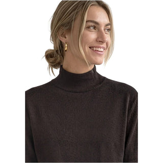 Brown Viscose Turtleneck