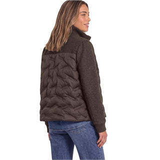 Brown Polyester Full-Length Jacket