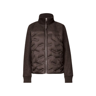 Brown Polyester Full-Length Jacket