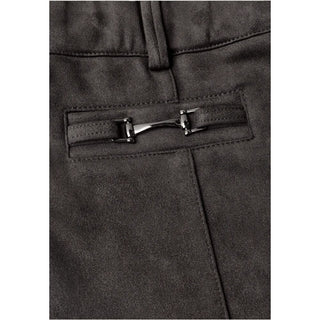 Brown Polyester Casual Pants