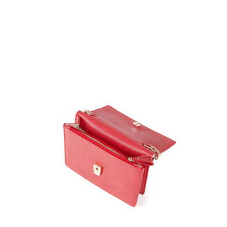 Red Polyethylene Crossbody Bag